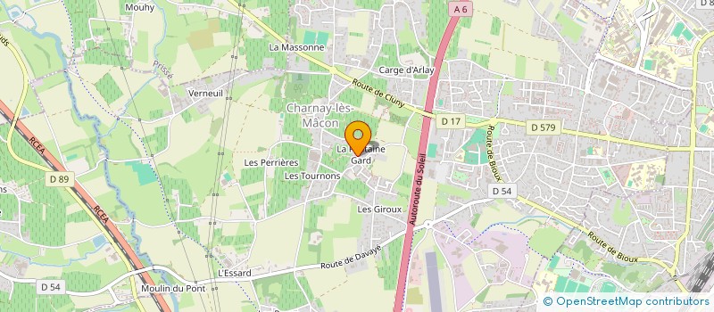 localisation de l'entreprise SCI LES AULNES à CHARNAY-LES-MACON