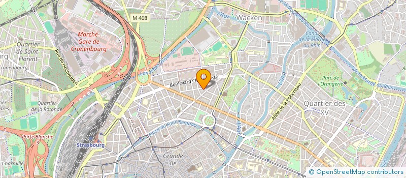 localisation de l'entreprise SCI LES AULNES  STRASBOURG