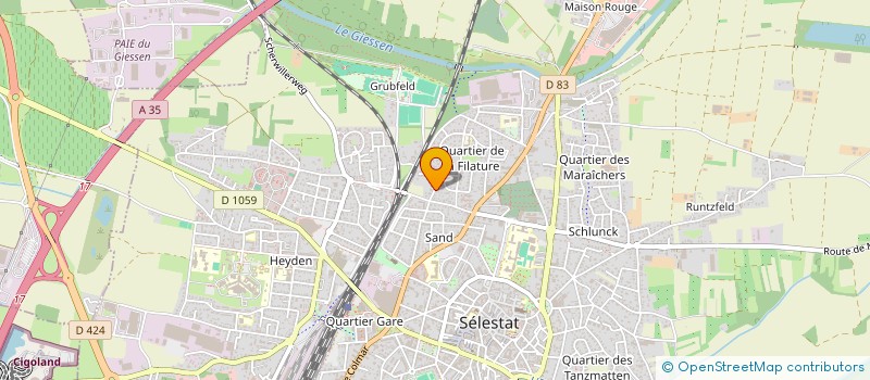 localisation de l'entreprise SCI LES AULNES  EBERSMUNSTER