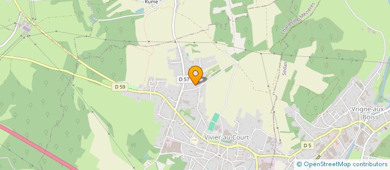 localisation de l'entreprise SCI LES AULNES  VIVIER-AU-COURT