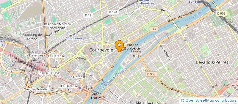 localisation de l'entreprise SCI LES AUNAIS à COURBEVOIE