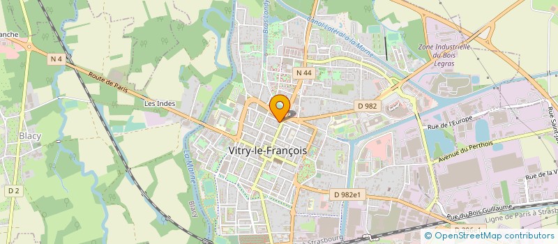 localisation de l'entreprise SCI LES AUSTRALES  VITRY-LE-FRANCOIS