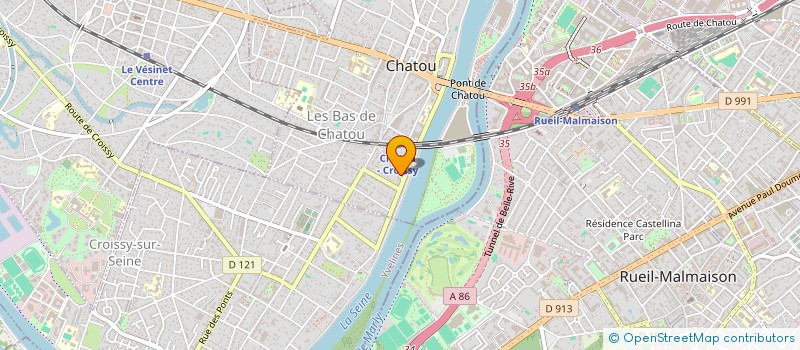 localisation de l'entreprise SCI LES AUTANS  CHATOU