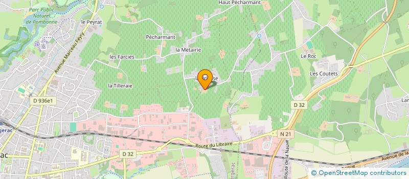 localisation de l'entreprise SCI LES AUVERGNATS DE MONESTIER à BERGERAC