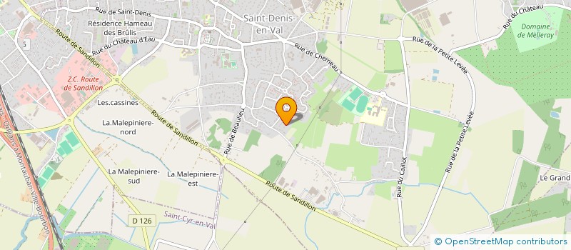 localisation de l'entreprise SCI LES AUVERNATS à SAINT-DENIS-EN-VAL