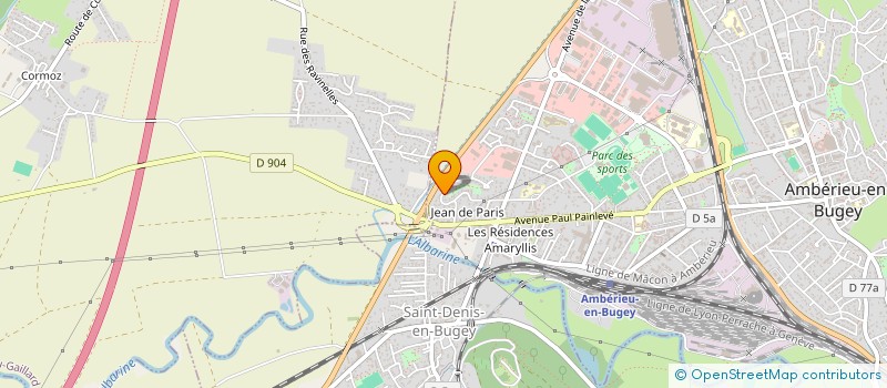 localisation de l'entreprise SCI LES AVENIRS  AMBERIEU-EN-BUGEY