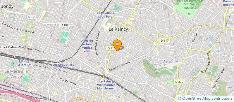 localisation de l'entreprise SCI LES AVERNES à LE RAINCY