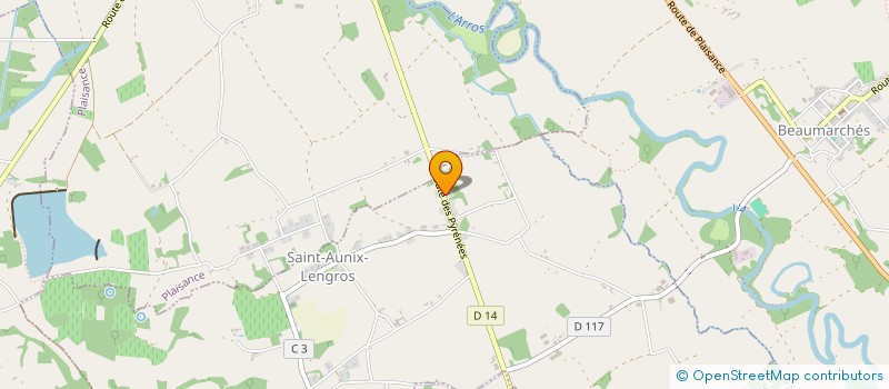 localisation de l'entreprise SCI LES AVERONS  SAINT-AUNIX-LENGROS