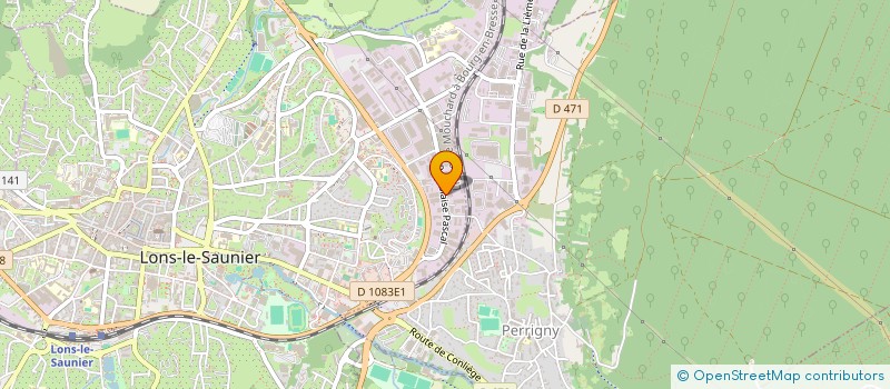 localisation de l'entreprise SCI LES AVIATEURS  LONS-LE-SAUNIER