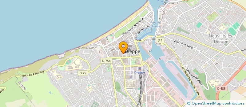 localisation de l'entreprise SCI LES AVOCATS DU CHATEAU  DIEPPE