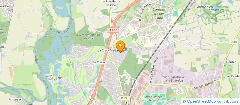localisation de l'entreprise SCI LES AVOCETTES  BRUZ