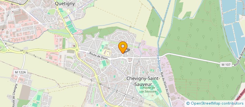 localisation de l'entreprise SCI LES AYERS  CHEVIGNY-SAINT-SAUVEUR