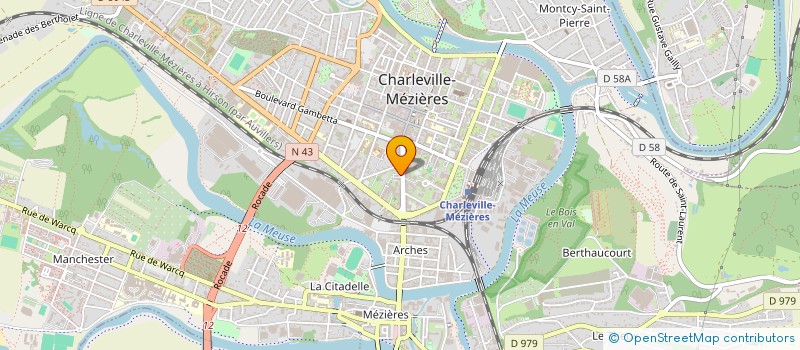 localisation de l'entreprise SCI LES AYVELLES  CHARLEVILLE-MEZIERES