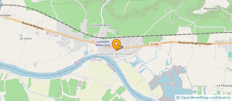 localisation de l'entreprise SCI LES AZALEES  LAMOTHE-MONTRAVEL