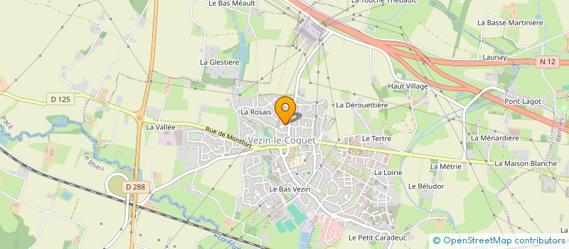 localisation de l'entreprise SCI LES AZALEES  VEZIN-LE-COQUET