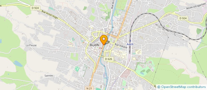 localisation de l'entreprise SCI LES AZZALEES  AUCH