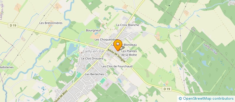 localisation de l'entreprise SCI LES B DES CHENES à LAILLY-EN-VAL