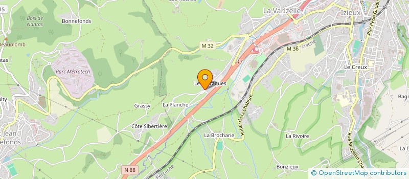 localisation de l'entreprise SCI LES BABETS  SAINT-CHAMOND