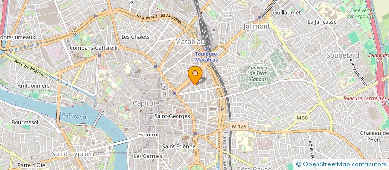 localisation de l'entreprise SCI LES BACHELIERS  TOULOUSE