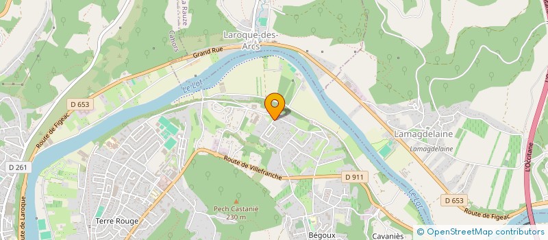 localisation de l'entreprise SCI LES BADERNES  CAHORS