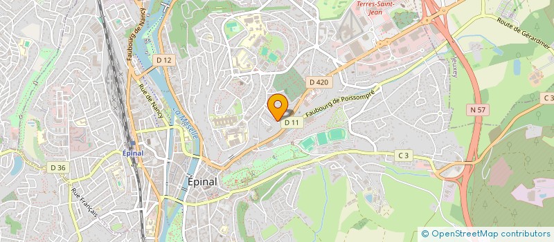 localisation de l'entreprise SCI LES BADJS à EPINAL