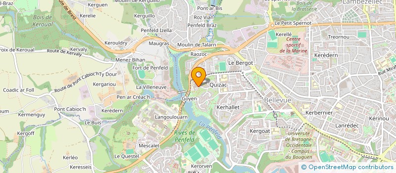 localisation de l'entreprise SCI LES BAHAMAS  BREST