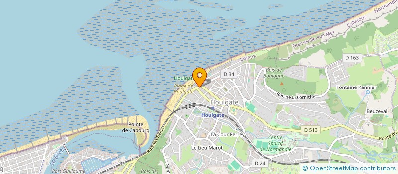 localisation de l'entreprise SCI LES BAIGNEURS  HOULGATE