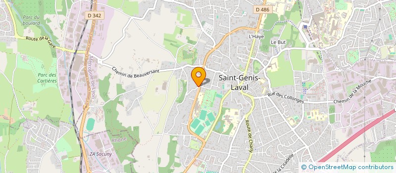 localisation de l'entreprise SCI LES BAIGNEURS  SAINT-GENIS-LAVAL