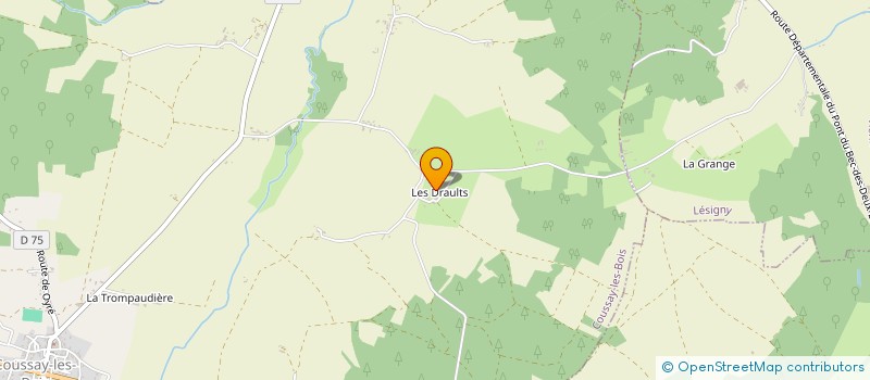 localisation de l'entreprise SCI LES BAILLETS  COUSSAY-LES-BOIS