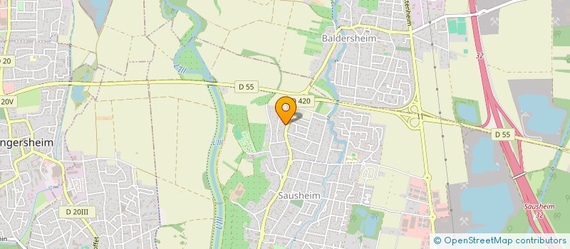 localisation de l'entreprise SCI LES BAINS  SAUSHEIM