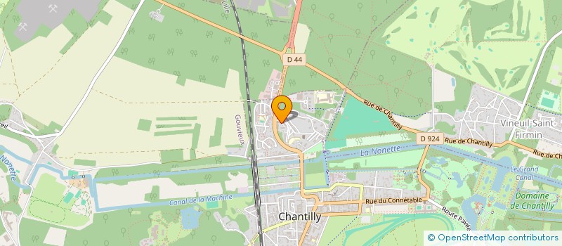 localisation de l'entreprise SCI LES BAINS  CHANTILLY