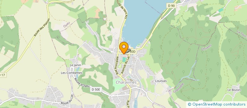 localisation de l'entreprise SCI LES BAINS  CHARAVINES