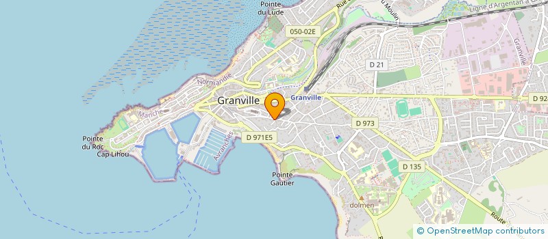 localisation de l'entreprise SCI LES BAINS à GRANVILLE
