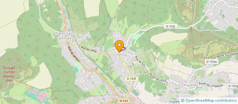 localisation de l'entreprise SCI LES BAINS  LESSY