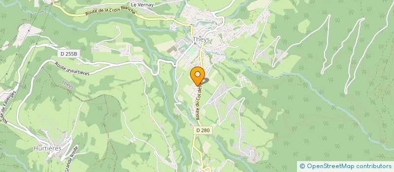 localisation de l'entreprise SCI LES BAINS  CRETS EN BELLEDONNE