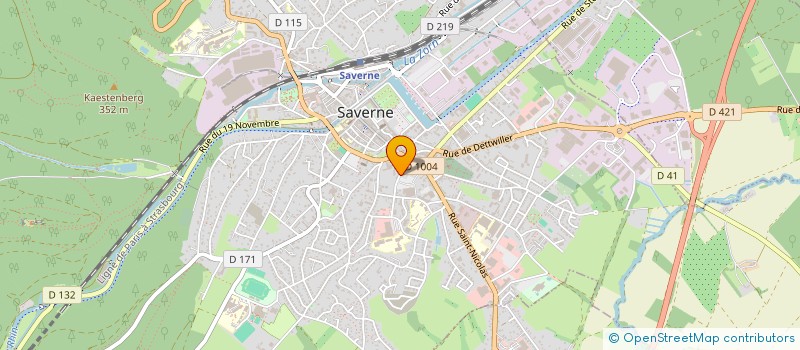 localisation de l'entreprise SCI LES BAINS  SAVERNE