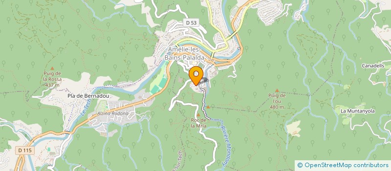 localisation de l'entreprise SCI LES BAINS D ARLES  AMELIE-LES-BAINS-PALALDA