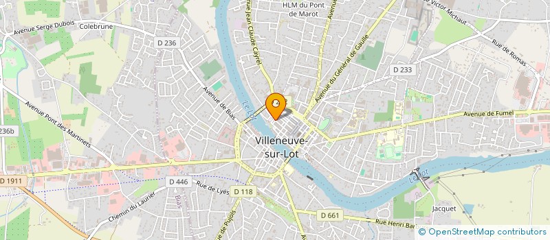 localisation de l'entreprise SCI LES BAINS DOUCHE  VILLENEUVE-SUR-LOT