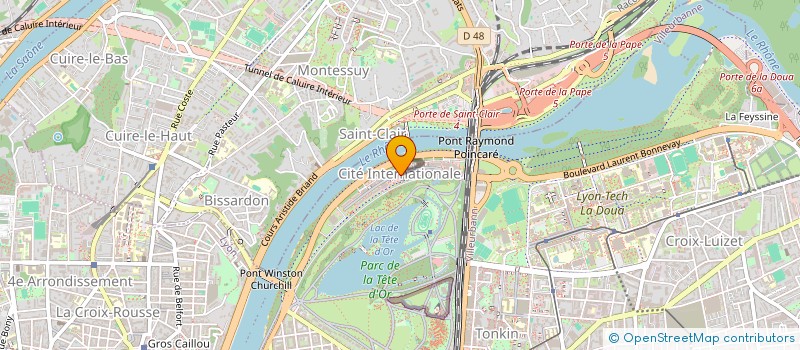 localisation de l'entreprise SCI LES BAINS DU LAC  LYON