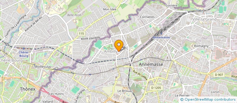 localisation de l'entreprise SCI LES BAINS DU SALEVE  AMBILLY