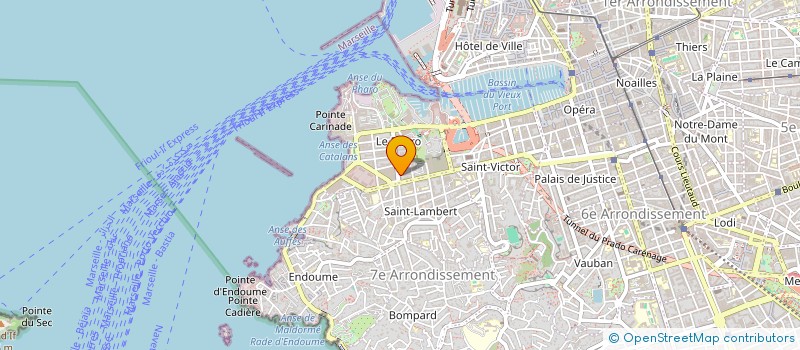 localisation de l'entreprise SCI LES BAINS ROMAINS à MARSEILLE