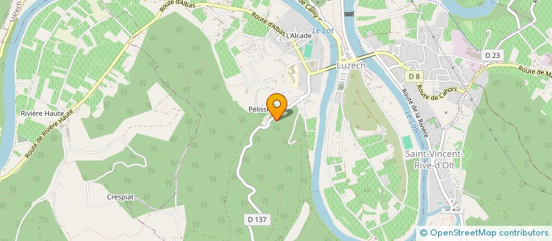 localisation de l'entreprise SCI LES BALCONS  LUZECH