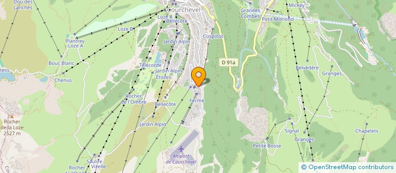 localisation de l'entreprise SCI LES BALCONS DE 18' à COURCHEVEL