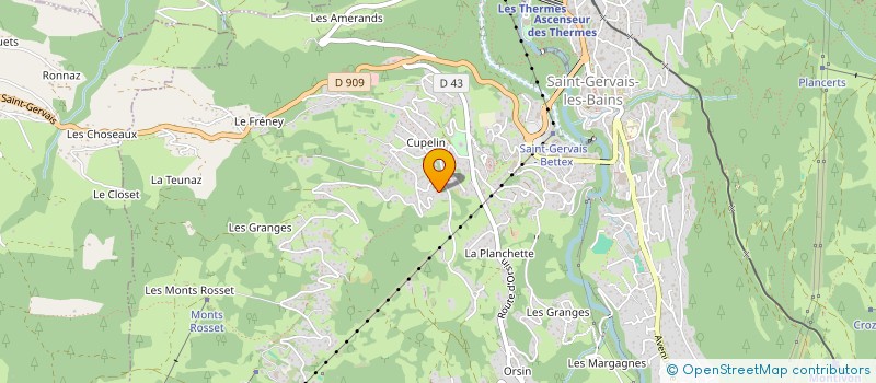 localisation de l'entreprise SCI LES BALCONS DE THOIRY  SAINT GERVAIS LES BAINS