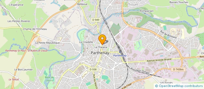localisation de l'entreprise SCI LES BALCONS DU CHER à PARTHENAY