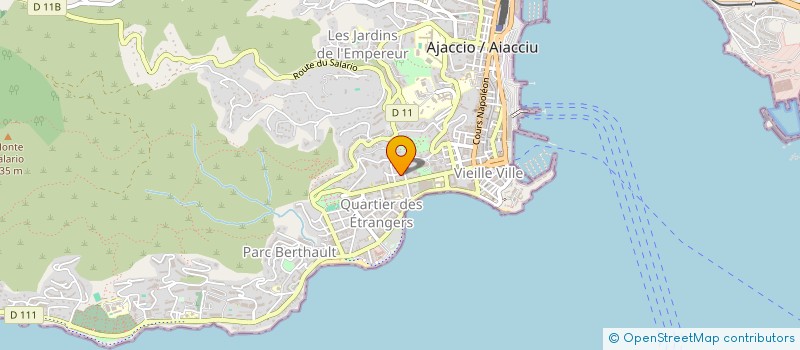 localisation de l'entreprise SCI LES BALCONS DU GOLFE à AJACCIO