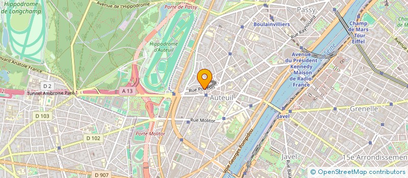 localisation de l'entreprise SCI LES BALCONS DU LAC  PARIS