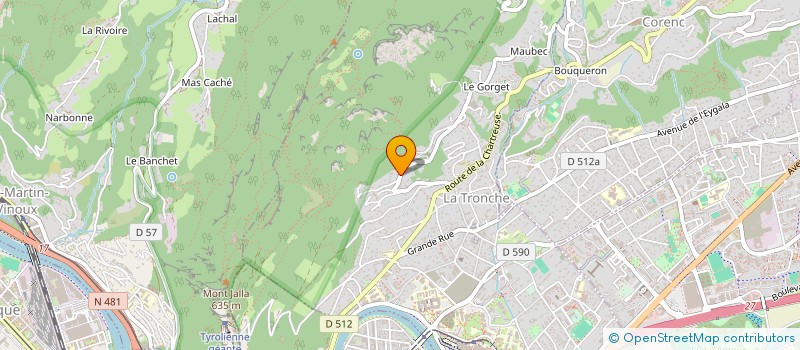 localisation de l'entreprise SCI LES BALCONS DU VAR  LA TRONCHE