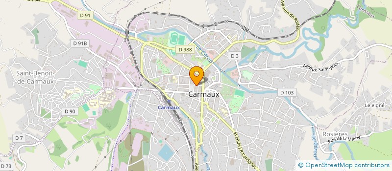 localisation de l'entreprise SCI LES BALEARES  CARMAUX