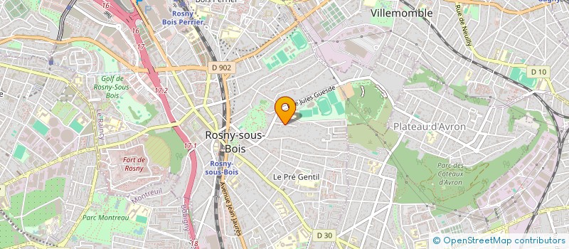 localisation de l'entreprise SCI LES BALETTES à ROSNY-SOUS-BOIS